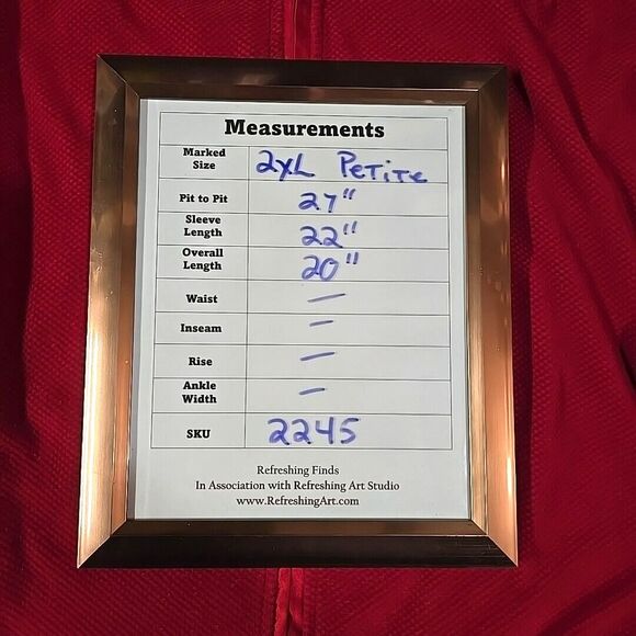 Oversized Velour Red Zip Jacket 2XL Elisabeth Crop Satin Soft Glam Lightweight - Picture 2 of 16